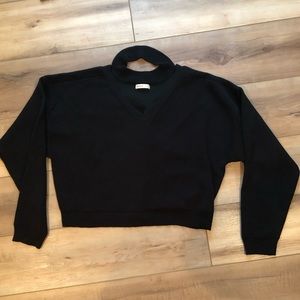 black chocker sweater